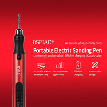 DSPIAE Portable Electric Sanding Pen lightweight, portable with efficient charging and classic red color design