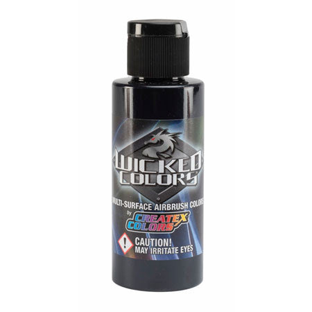 W075 Createx Wicked Airbrush Paint  Detail Black Magenta