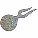 Metal Flake Holographic Kromatic Show Krome Silver