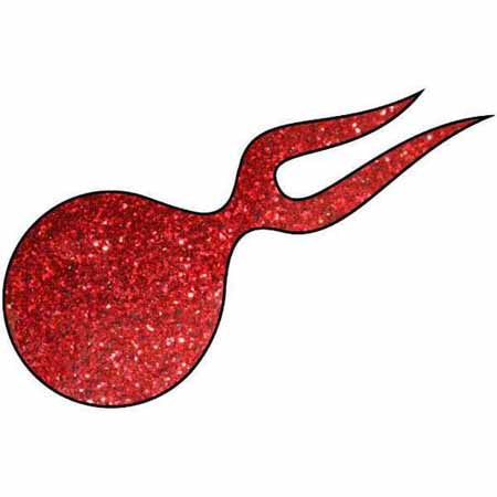 Flake King Automotive Metal Flake: Bright Red