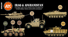 AK 3rd Gen Iraq & Afghanistan set showcasing camouflage colors for modern military vehicles in desert environments.