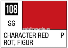 Mr. Color Character 108 red paint for detailed figure painting by Mr Hobby in 10ml bottle for model coloring.