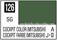 Mr. Color Cockpit Color Mitsubishi 126 SG paint swatch for accurate model detailing and hobby use.
