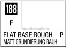Mr. Color Flat Base Rough 188 with matt finish for rough texture and base coating in 10ml bottle.