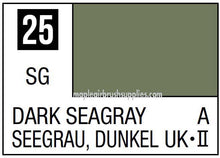 Mr. Color Dark Seagray 25 paint swatch showing deep muted green tone for model and hobby use.