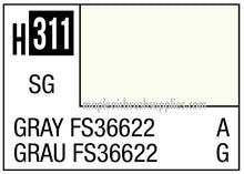 Mr. Color Gray FS36622 paint swatch showing color code H311 and shade number 311 for model and hobby use.