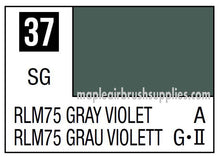 Mr. Color RLM75 Gray Violet 10ml paint swatch showing accurate gray violet color for modeling and hobby use.