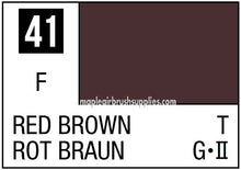 Mr. Color Red Brown 41 paint swatch showing deep red brown shade for Mr Hobby model painting.