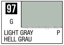 Mr. Color Light Gray shade swatch with color code 97, showing a muted light gray tone for model painting.