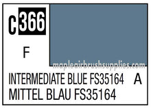 Mr. Color Intermediate Blue FS35164 c366 paint swatch showing mid-tone blue shade for modeling and airbrush use.