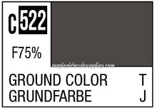 Mr. Color Ground Color c522 paint sample swatch in dark earth tone for model painting and detailing.