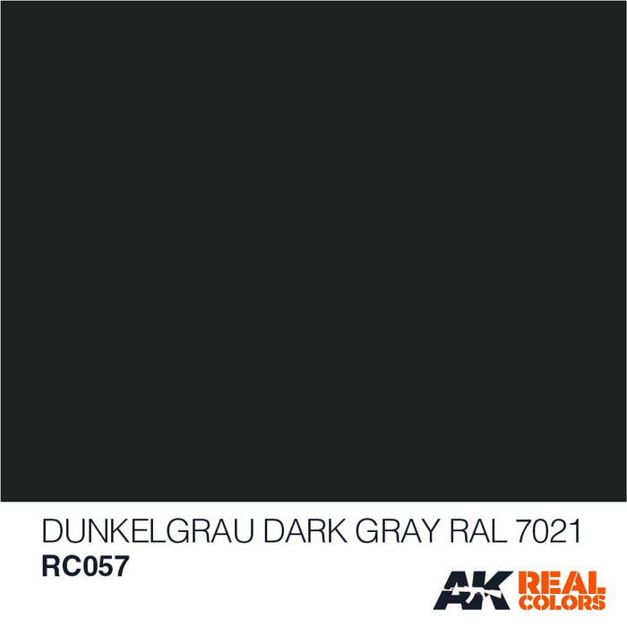 Real Colors Dunkelgrau-Dark Gray RAL 7021 10ml