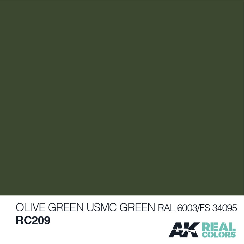 AK Real Colors Olive Green/USMC Green RAL 6003/FS34095