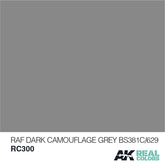 AK Real Colors RAF Dark Camouflage Grey BS381C/629 -