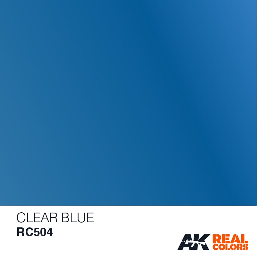  AK Real Colors Clear Blue airbrush paint 