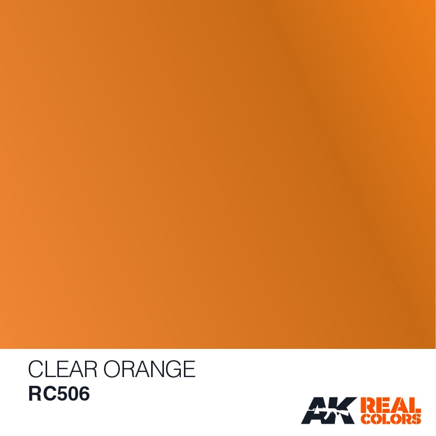  AK Real Colors Clear Orange airbrush paint 