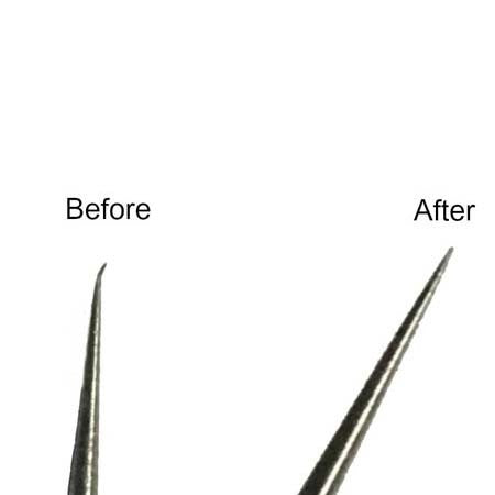 SharpenAir before and after picture of needle repair