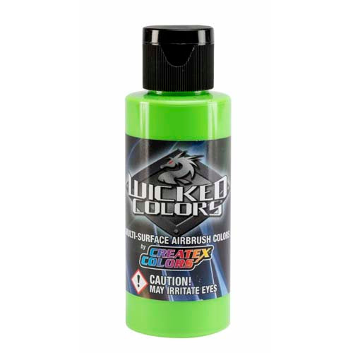Createx Wicked Airbrush Paint  Fluorescent Green Airbrush Paint