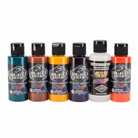 Createx Wicked Airbrush Paint Secondary Set
