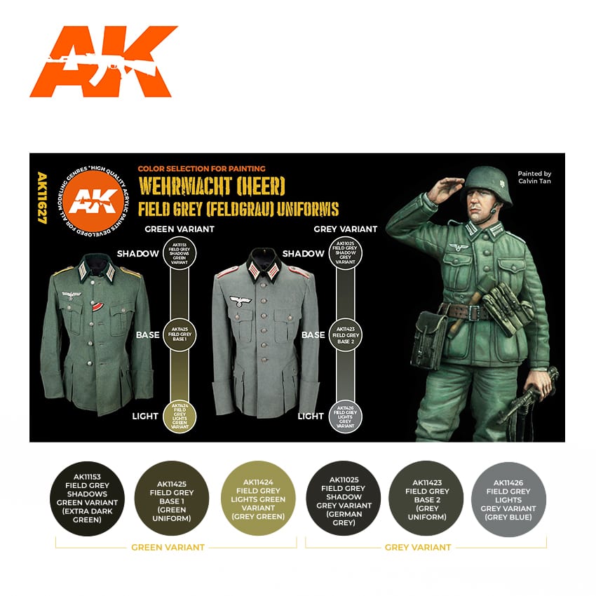 AK interactive 3rd Gen Field Grey Uniforms