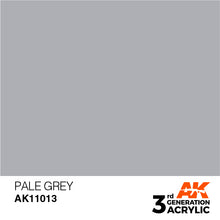 AK 3rd Gen Pale Grey premium acrylic hobby paint for brush and airbrush with optimal coverage and intensity.