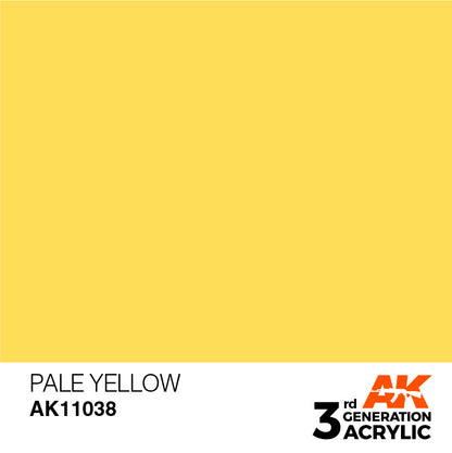 AK Interactive Paint 3rd Gen Paint Pale Yellow