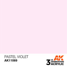 AK 3rd Gen Pastel Violet acrylic paint offering smooth coverage with brush and airbrush for premium hobby use.