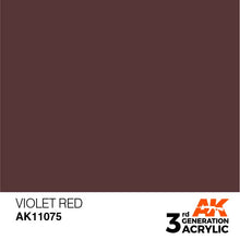 AK 3rd Gen Violet Red premium acrylic paint by AK Interactive for brush and airbrush use with optimal coverage.