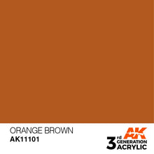 AK 3rd Gen Orange Brown acrylic paint by AK Interactive for brush and airbrush applications with smooth coverage.