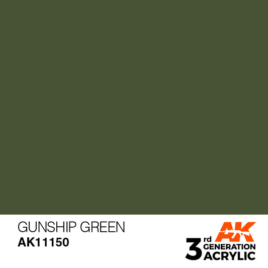 AK Interactive 3rd Gen Gunship Green