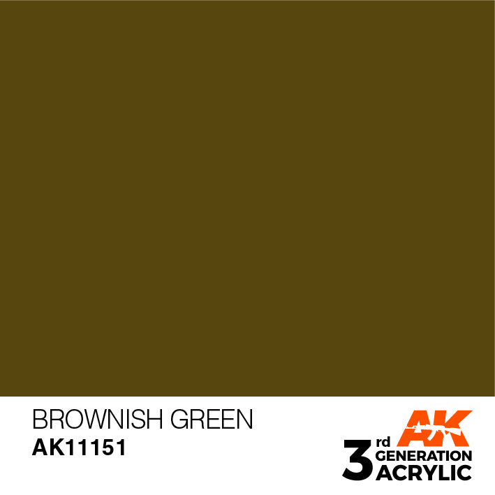 AK Interactive Paint 3rd Gen Paint: Brownish Green