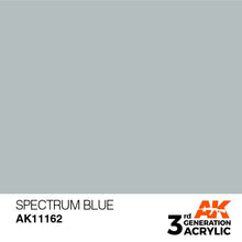 AK 3rd Gen Spectrum Blue premium acrylic hobby paint with smooth coverage for brush and airbrush applications.