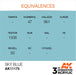 AK Interactive 3rd Gen Cross Reference Sky Blue