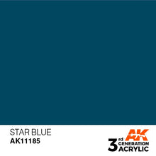 AK 3rd Gen Star Blue premium acrylic hobby paint by AK Interactive for brush and airbrush applications.