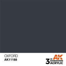 AK 3rd Gen Oxford premium acrylic paint for hobby use, ideal for brush and airbrush with recommended 3:1 thinner ratio.
