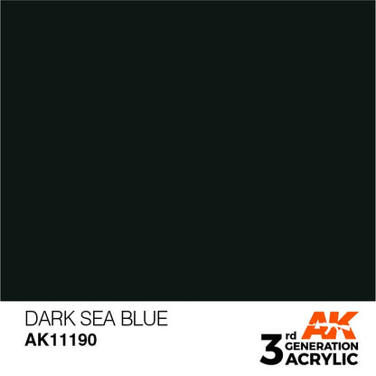 AK Interactive Paint 3rd Gen Paint: Dark Sea Blue
