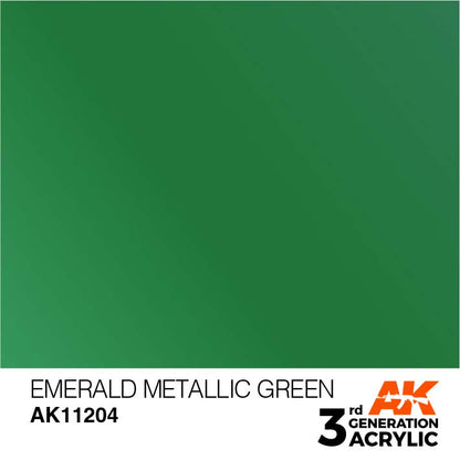 AK Interactive 3rd Gen Emerald Metallic Green