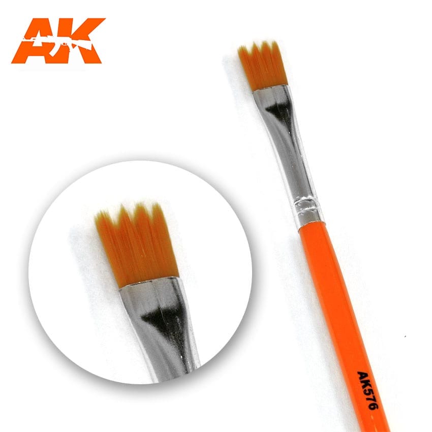AK Interactive Weathering Paint Brush Saw Shape