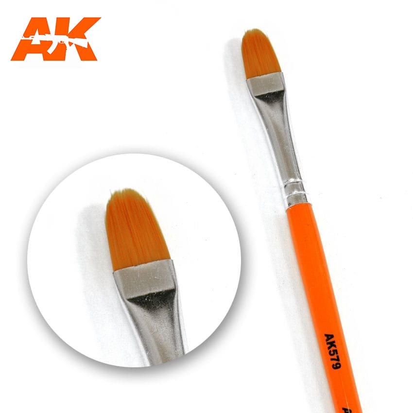 AK Interactive Weathering Paint Brush Rounded