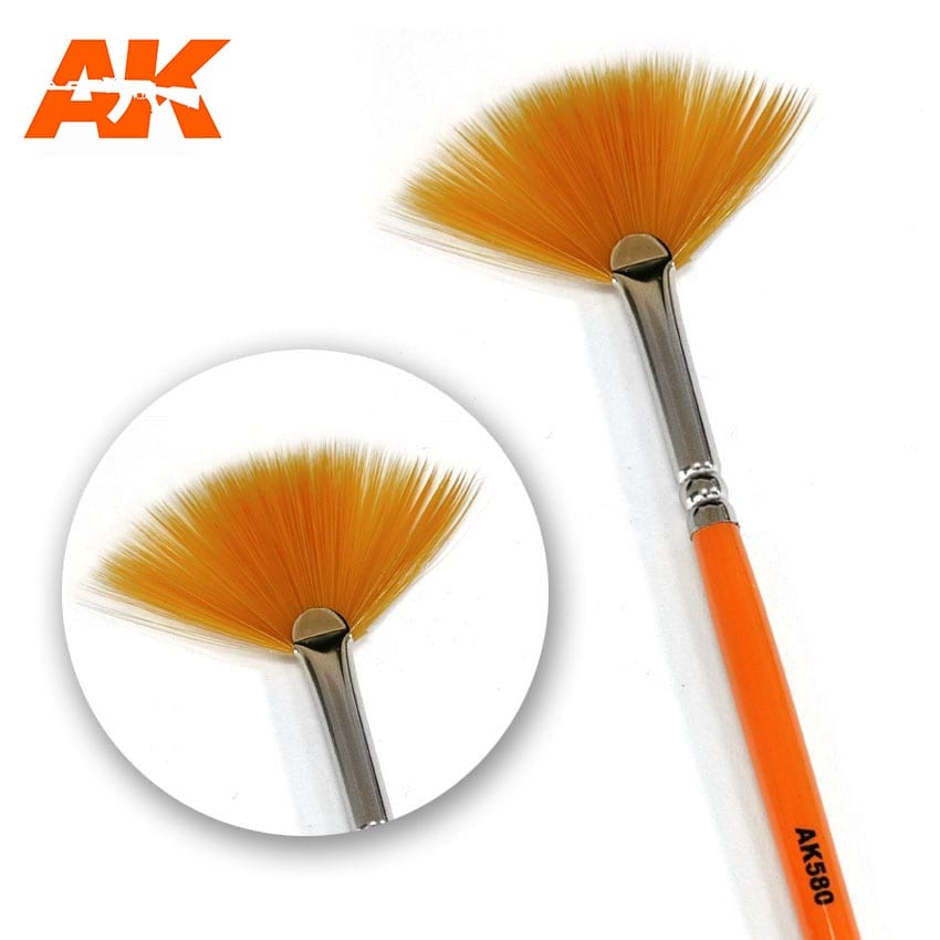 AK Interactive Weathering Paint Brush Fan Shape