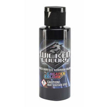Wicked Detail Black multi-surface airbrush paint with fine pigment grind and matte finish by Createx Colors.
