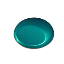 Wicked Pearl Green showing a vivid pearlized green airbrush paint with iridescent luster and durable finish.