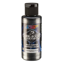 Wicked Metallic Charcoal multi-surface airbrush paint by Createx Colors with durable, semi-opaque satin finish.