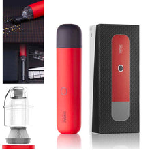 DSPIAE Portable Handheld Vacuum Cleaner in red with dust collector, suction nozzle, and sleek wireless design for versatile cleaning.