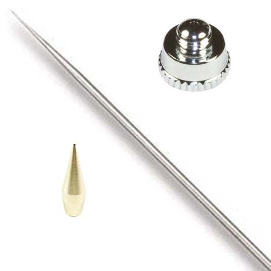 .50 Eclipse Conversion Kit includes precision nozzle, needle, and cap for Iwata Eclipse Series airbrush models.