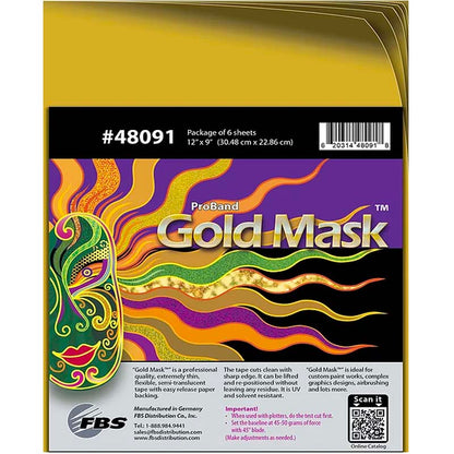 FBS Plotter Mask Sheets Gold