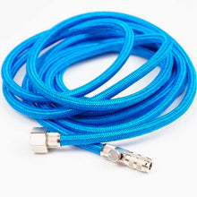 125913 Quick Connect Braided Hose & regulator features a 10' flexible, durable cotton-braided airbrush hose with metal fittings.