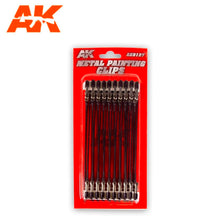 AK Alligator Clips 20 Pieces with plastic-coated metal clips for secure, precise grip during painting and model assembly.