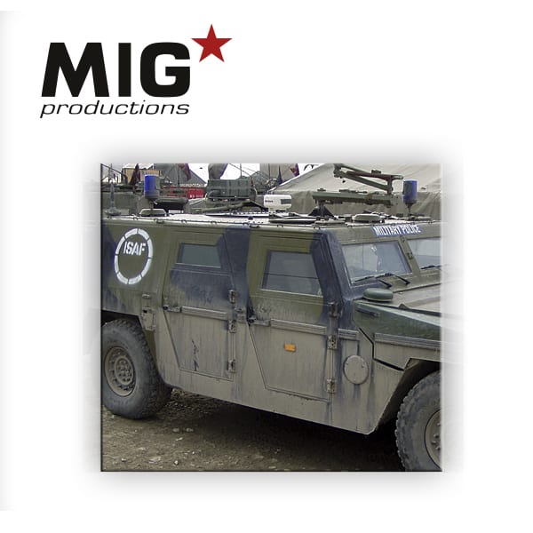 MIG accumulated sand effect wash