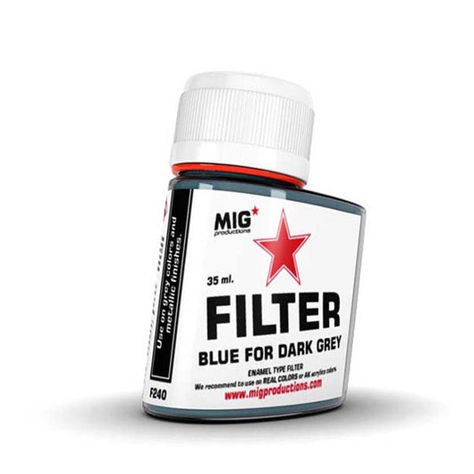 Mig Enamel Blue Filter for Dark Grey 35ml 